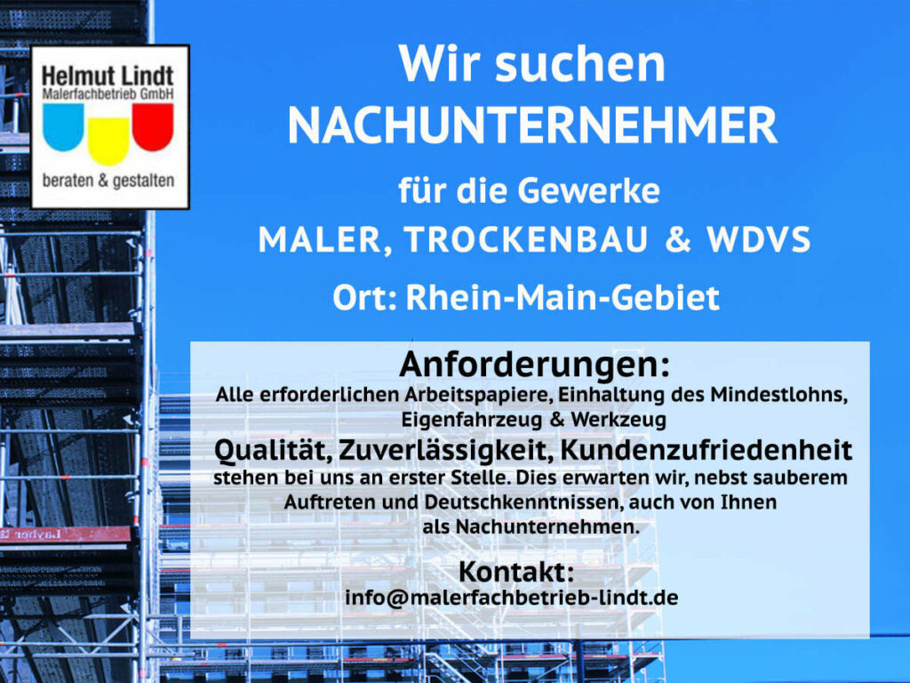 Jobs Malerfachbetrieb Lindt